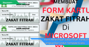 Form Penerimaan Zakat Fitrah Panduan Lengkap Dan Unduh Template Gratis