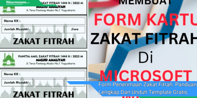 Form Penerimaan Zakat Fitrah Panduan Lengkap Dan Unduh Template Gratis