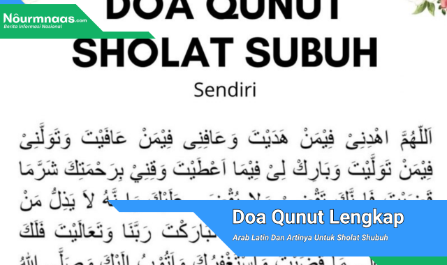 Doa Qunut Lengkap