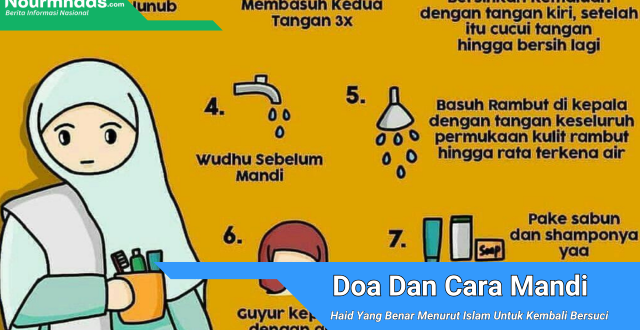 Doa Dan Cara Mandi Haid Yang Benar