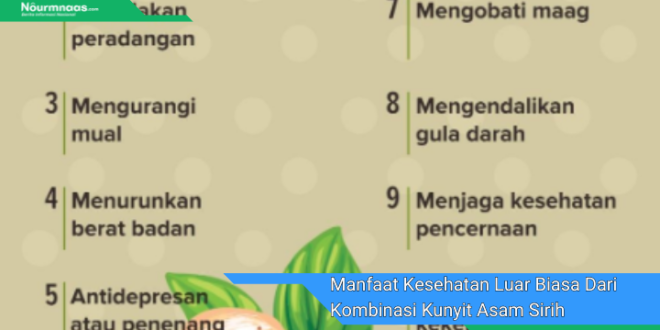 Manfaat Kesehatan Luar Biasa Dari Kombinasi Kunyit Asam Sirih Dan Manjakani