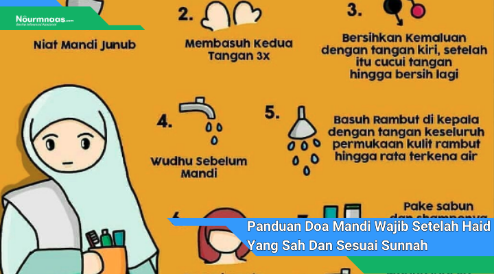 Panduan Doa Mandi Wajib Setelah Haid Yang Sah Dan Sesuai Sunnah